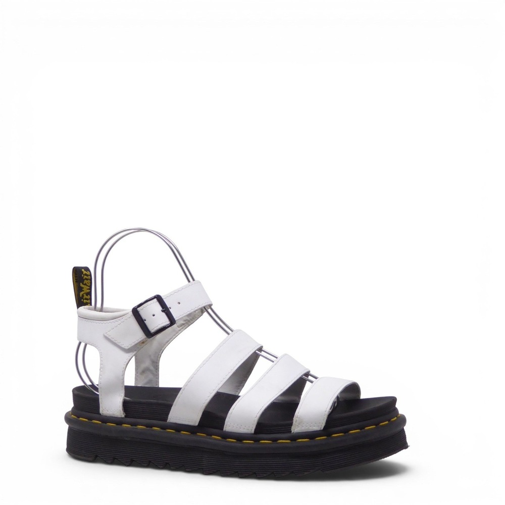 Dr. Martens Womens Blaire Sandals White Platform Strappy Chunky Size 11